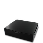 10 x 10 x 2.5" Black Cupcake / Pie / Bakery Boxes