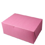 10 x 7 x 4" Pink Cupcake Bakery Boxes