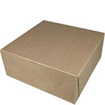 12 x 12 x 5" 100% Recycled Brown Kraft Bakery Boxes