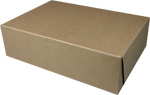 14 x 10 x 4" 100% Recycled Brown Kraft Cake Bakery Boxes