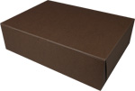 14 x 10 x 4" Chocolate Brown Sheet Cake Bakery Boxes