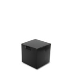 4 x 4 x 4" Black Individual Cupcake Bakery Boxes