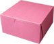 6 x 6 x 3" Pink Bagel / Bakery Boxes