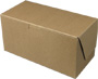 8 x 4 x 4" 100% Recycled Brown Kraft Cupcake Bakery Boxes