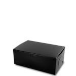 8 x 5.5 x 3" Black Bakery Boxes