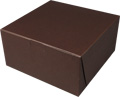 8 x 8 x 4" Chocolate Brown Deep Pie / Bakery Boxes