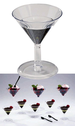 Plastic Mini Martini Glass