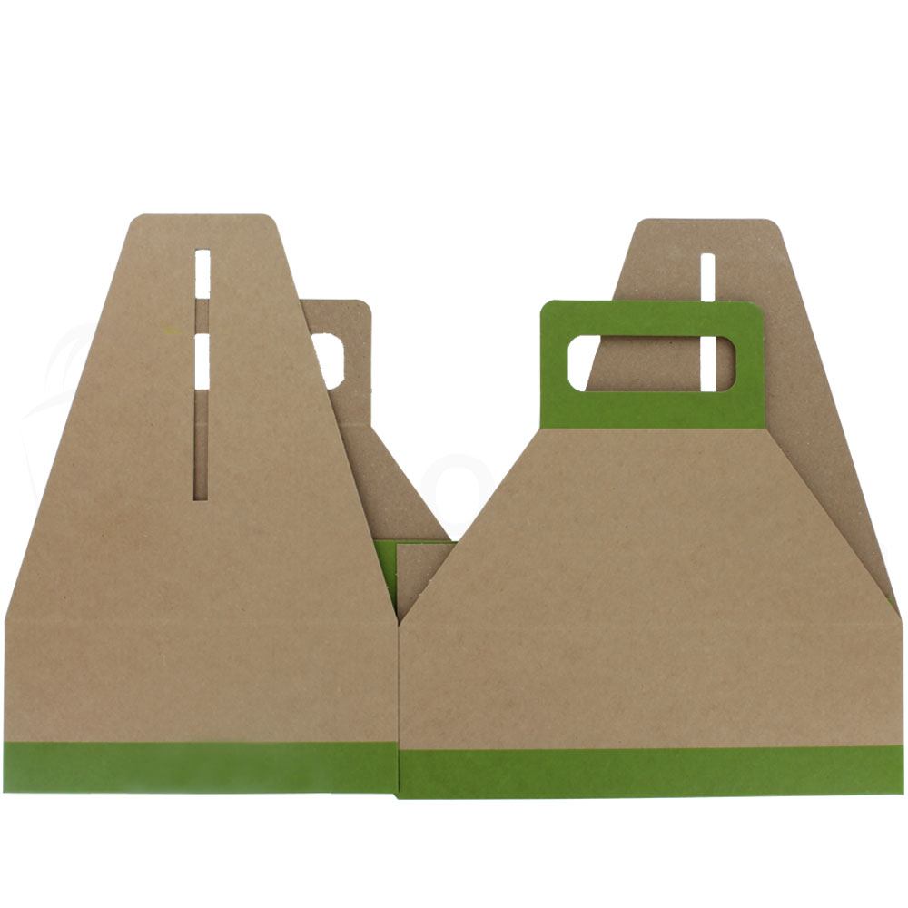 Citrus Green au Natural Disposable Lunch Box w/ Handle - 9 x 7 x 3 in.