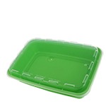 28 oz. Lime Green Plastic Meal Prep / Takeout Container