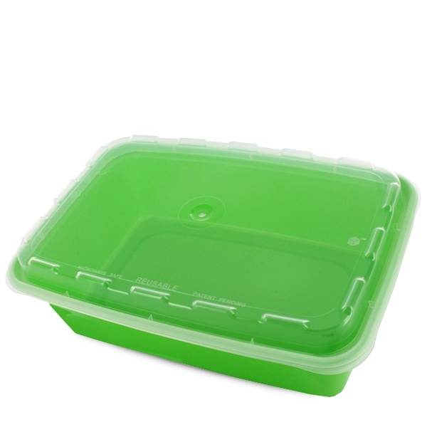 38 oz. Lime Green Plastic Meal Prep / Takeout Container, Wholesale Meal  Prep Containers