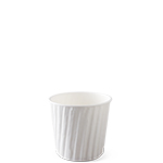 4 oz. White Insulated Insulated Ripple Wrap Paper Coffee Cups