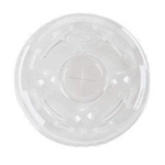 Conex Classic Flat Clear Lids w/ Straw Slot (Fits 12 oz. Squat, 16, 20, 24oz. Cups)