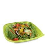 Green Square PET Plastic Bowl Wide  - 32 oz.