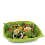Green Square PET Plastic Bowl - 48 oz.
