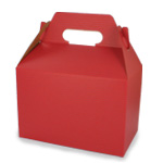 Red Pinstripe Gable Boxes - 8 x 4-7/8 x 5-1/4"