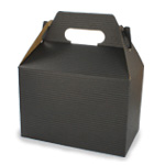 Black Pinstripe Gable Boxes - 8 x 4-7/8 x 5-1/4"