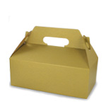Gold Pinstripe Gable Boxes - 8-7/8 x 5 x 3-1/2"