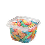 Tamper Evident / Tamper Resistant Clamshell Square - 16 oz.