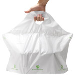 Seal 2 Go - Biodegradable Tamper Evident Plastic Takeout Bags - 21 x 18 + 10 in.