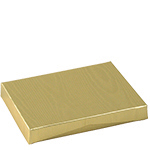 Gold Moire Embossed Foil Gift Card Boxes w/ White Interior