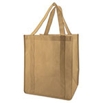 Khaki Reusable Grocery Bag w/ handle - 13 x 10 x 15 in.