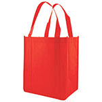 Red Reusable Grocery Bag w/ handle - 13 x 10 x 15 in.