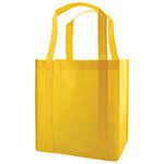 Yellow Reusable Grocery Bag w/ handle - 13 x 10 x 15 in.