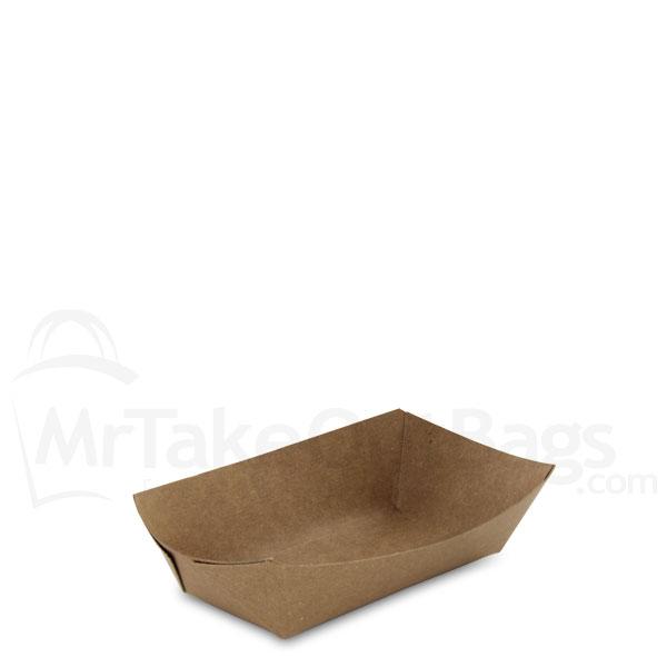 1lb. Brown Kraft Paper Food Trays Wholesale Paper Food Trays