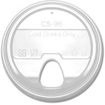 Compostable Clear Strawless Lids for Compostable Cold Cups