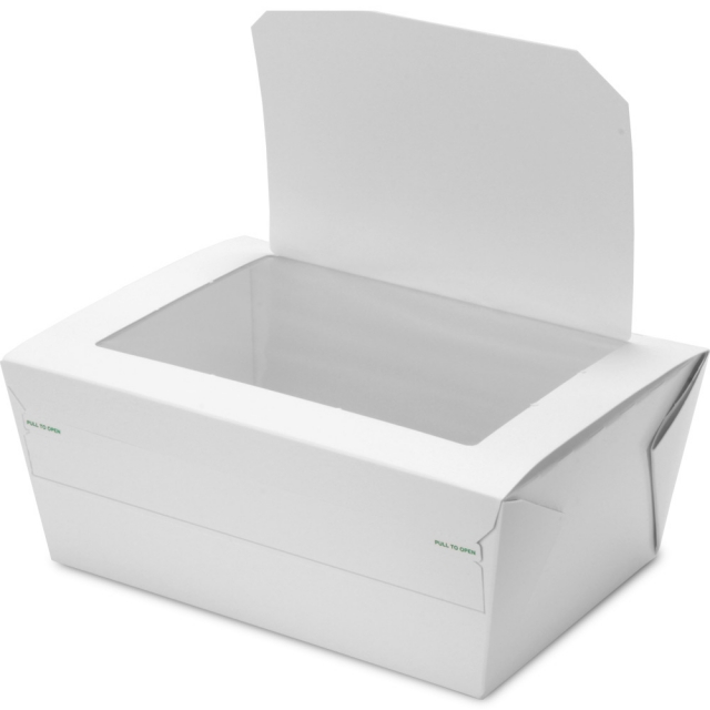 Bio-Pak Tamper Evident White #4 Meal Boxes