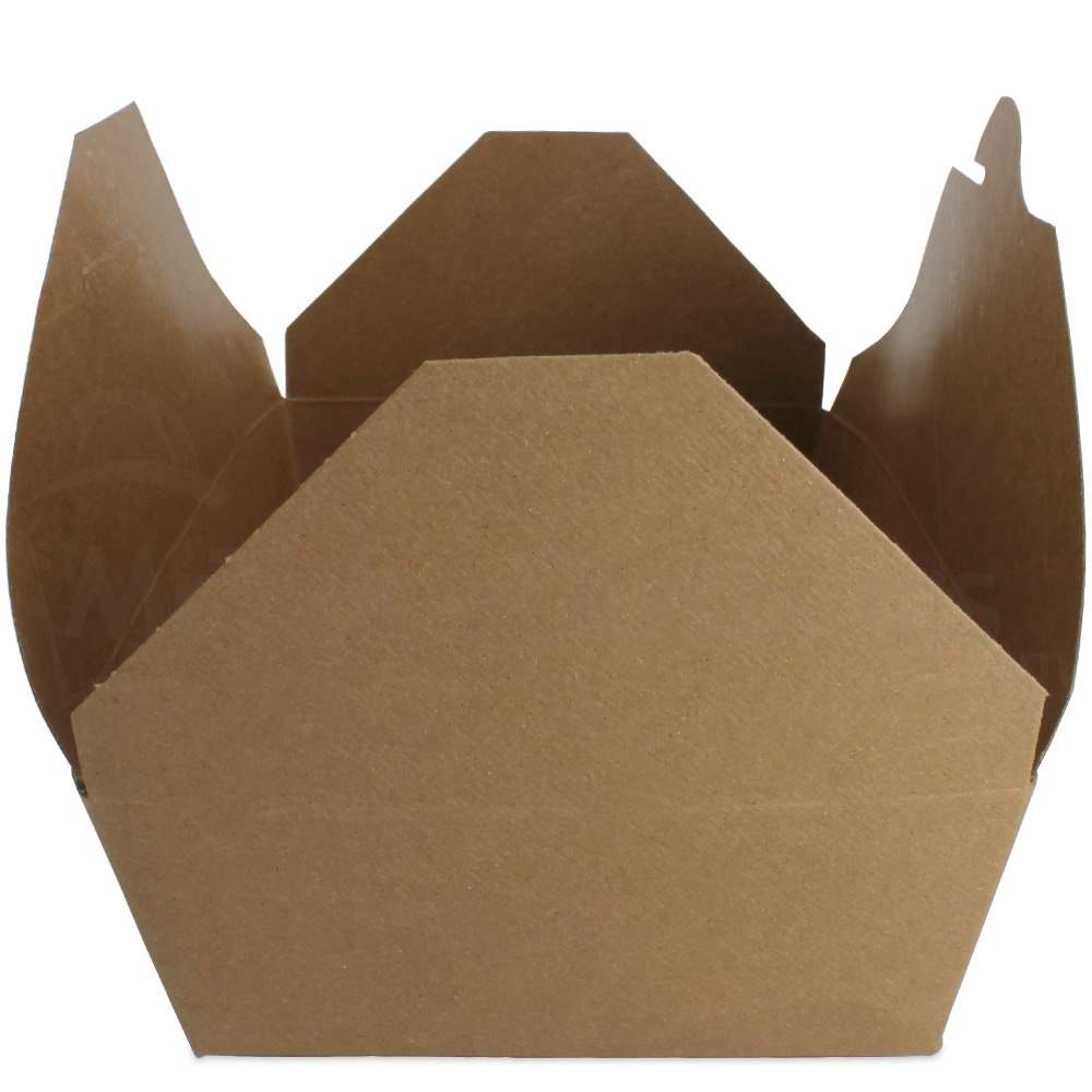 100 RECYCLED BioPlus Earth 3 Brown Kraft Food Boxes BioPlus EARTH