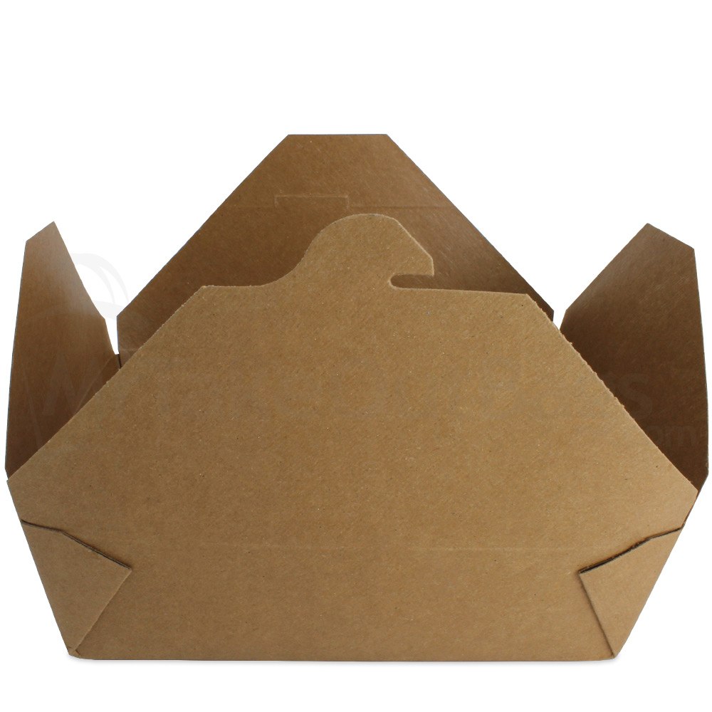 100 RECYCLED BioPlus Earth 3 Brown Kraft Food Boxes BioPlus EARTH