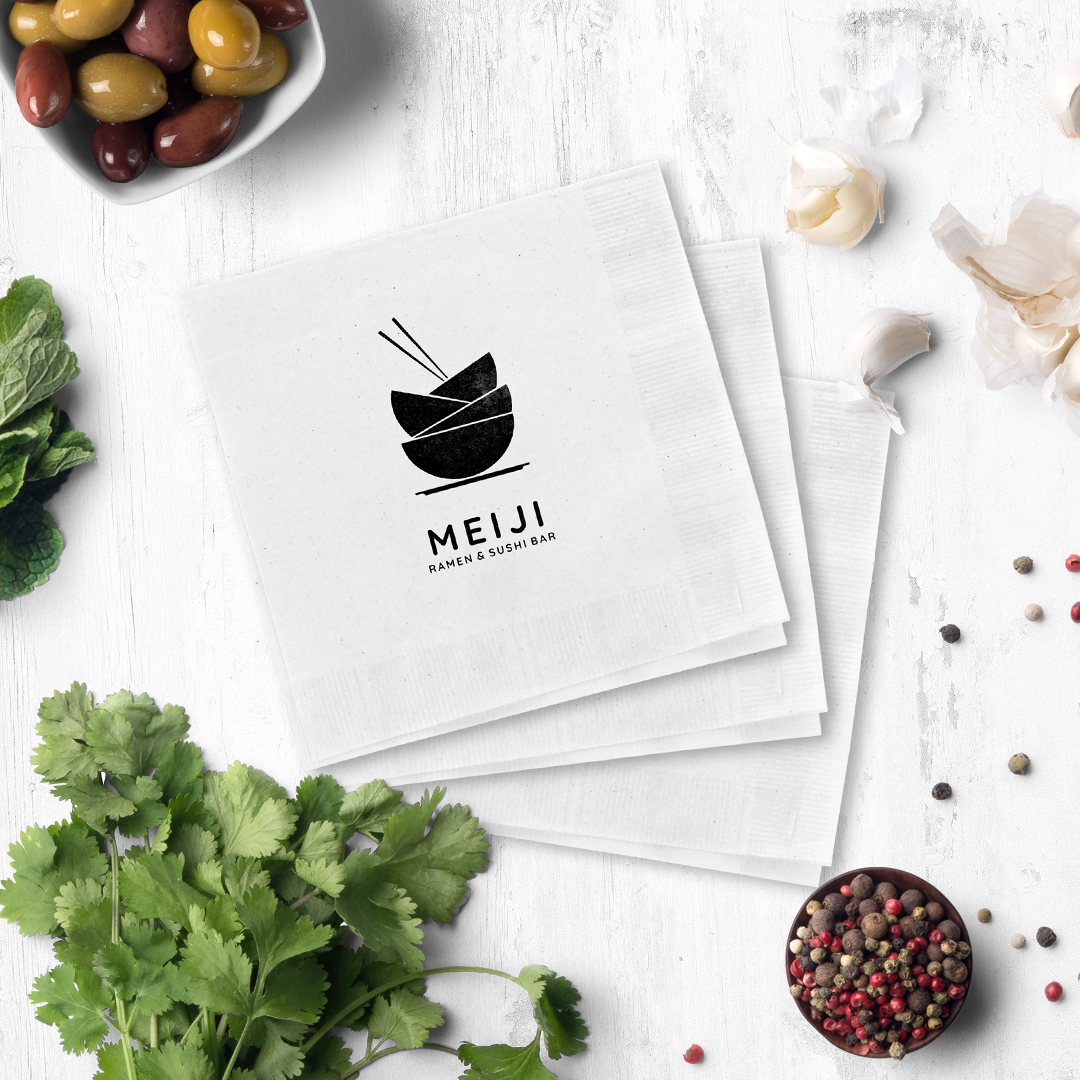Custom Napkins / Logo Napkins MrTakeOutBags