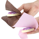 Pink / Chocolate Brown Alternating Color 6 x 10.75 Bakery Pick-up Tissue