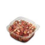Compostable Clear Clamshell Container - 6 x 6 in.