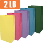 Colored Paper SOS Bags - 2 lb.