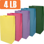 Colored Paper SOS Bags - 4 lb.