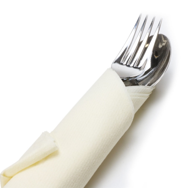 Ecru Ivory Linen Like Dinner Napkins - 16 x 17.25 in.