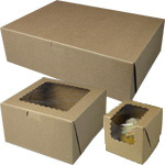 Natural Brown Kraft Cupcake Boxes