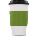 Citrus Green Paper Coffee Cup Sleeves - EcoSleeve (12, 16, 20 oz.)