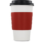 Red Paper Coffee Cup Sleeves - EcoSleeve (12, 16, 20 oz.)