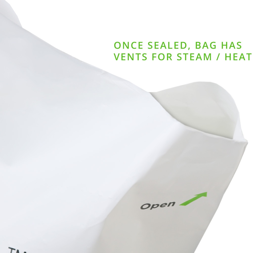 Seal 2 Go - Tamper Evident Plastic Takeout Bags - 21 x 19 + 10 in.