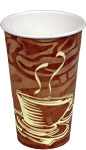 16 oz. Swirl Design Paper Coffee Cups
