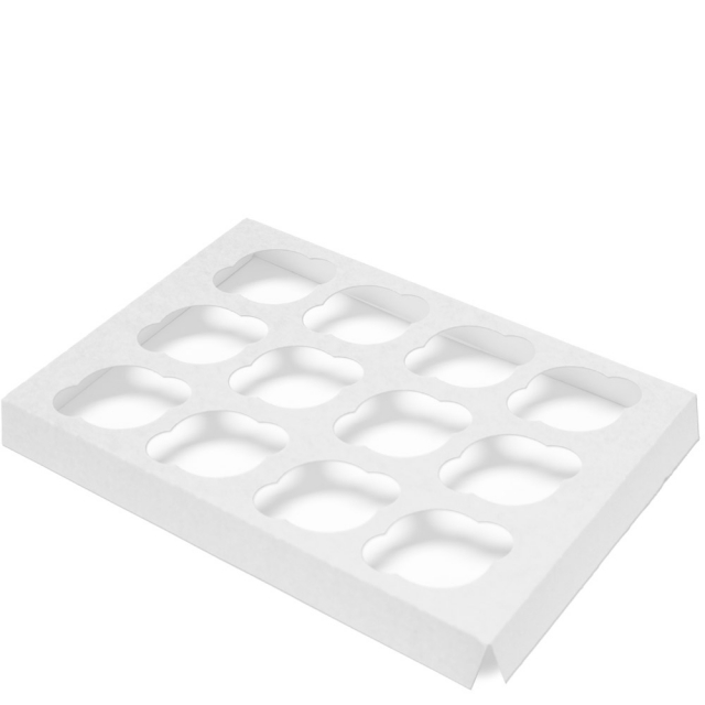 Regular Size Twelve-Cupcake, Deep Insert for 14 x 10 x 4 in. Cupcake Boxes