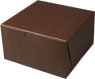 7 x 7 x 4" Chocolate Brown Cupcake Bakery Boxes