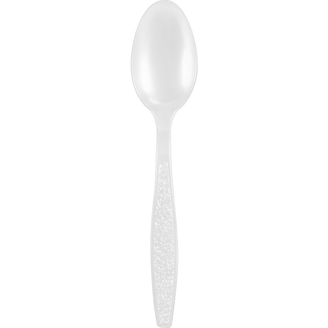 White Ice Cream Soda and Parfait Spoons - Polystyrene - 6 in.