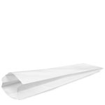 White Merchandise Bags for Bread or Wine Bottle - 5 x 2 x 18"