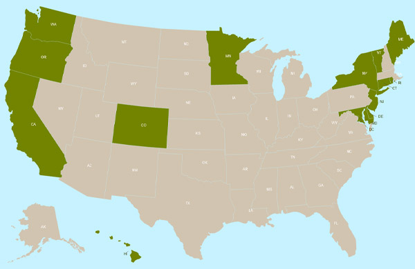 Better Earth Packaging Legislation Map