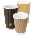 Insulated Paper Ripple Coffee Cups